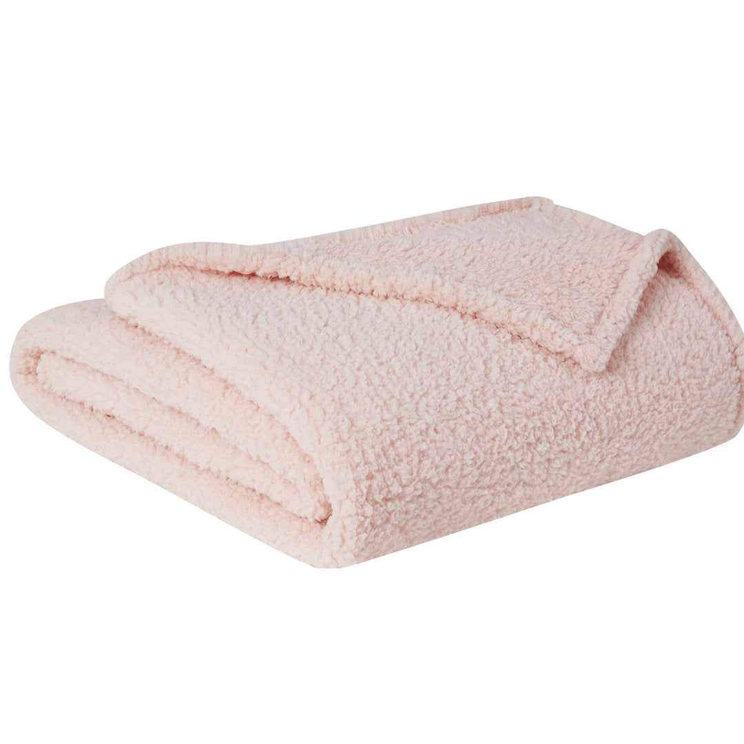 Blanket Brooklyn Loom Color: Blush Size: Queen