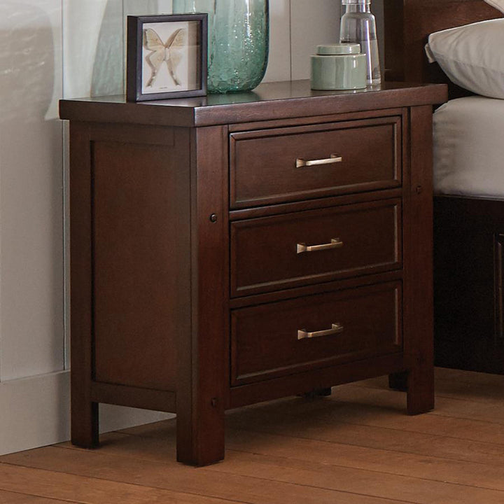 Ludgershall 3 - Drawer Nightstand in Cherry Darby Home Co