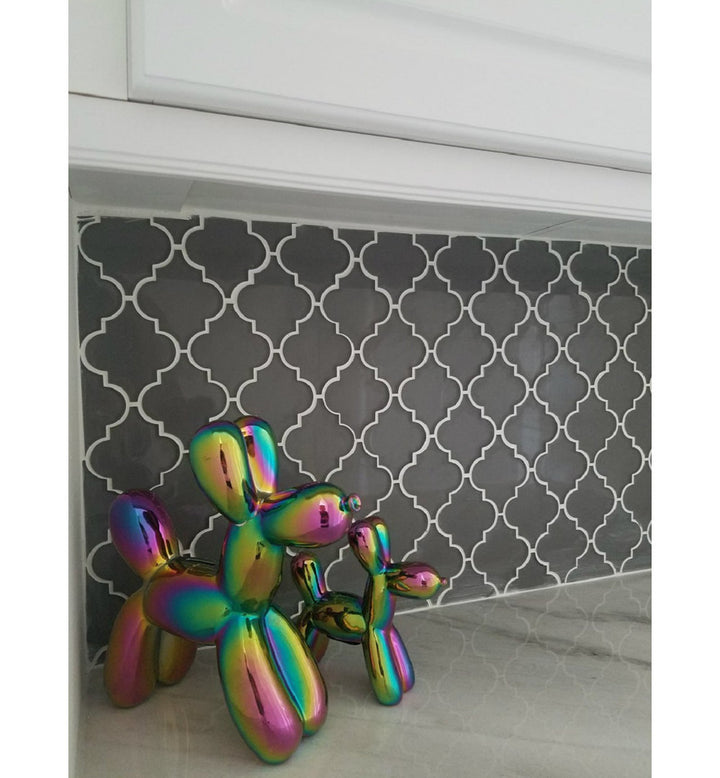 Porum Interior Illusions Plus Ceramic Dog Piggy Bank Wrought Studio™ Color: Iridescent Size: 12" H x 4" W x 12" D