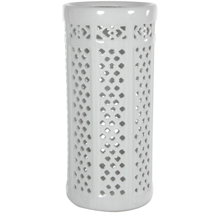 Carved Lattice Decorative Umbrella Stand Dakota Fields