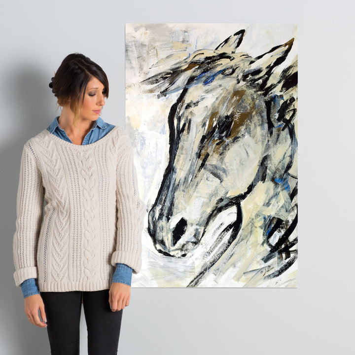 Picasso's Horse II' Painting Print on Wrapped Canvas East Urban Home Mat Color: No Mat Size: 40" H x 26" W x 1.5" D Format: Wrapped Canvas