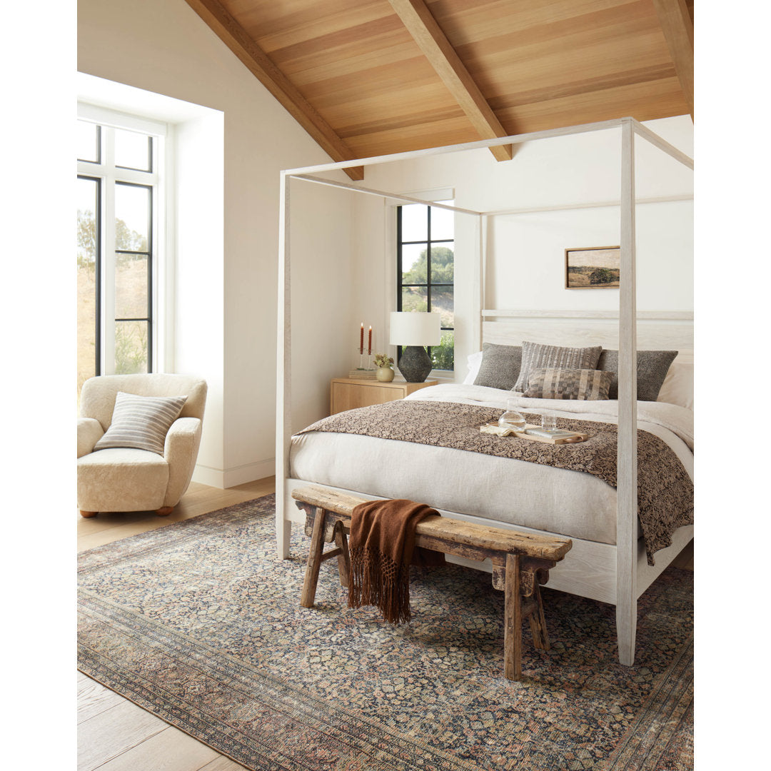 Amber Lewis x Loloi Morgan Denim/Multi Rug Amber Lewis x Loloi Rug Size: Rectangle 5' x 7'