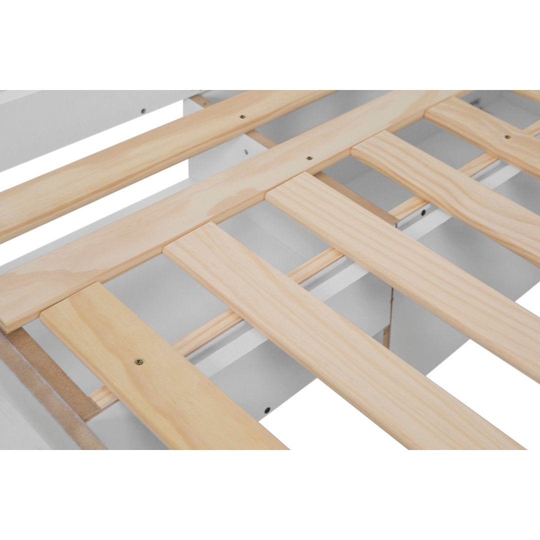 Pharr Low Profile Storage Platform Bed Latitude Run® Color: White Size: Full