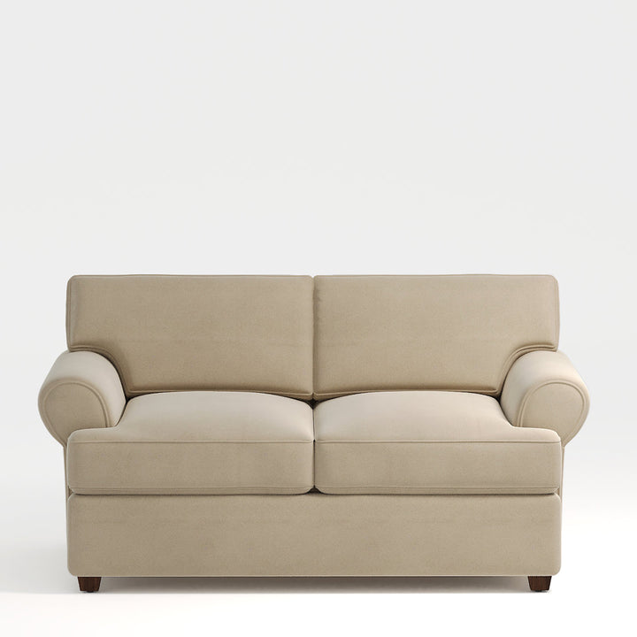 67" Recessed Arm Loveseat Birch Lane™ Fabric: Bella Coffee Performance Velvet