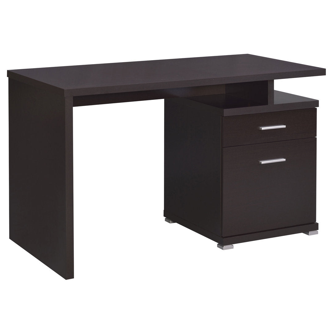 Alyun Credenza desk Latitude Run® Color: Cappucino