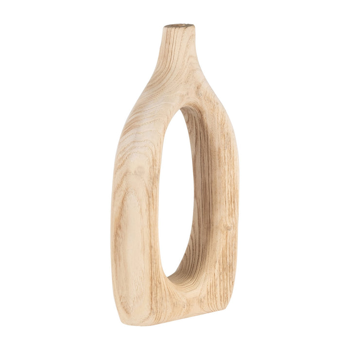 Cut-out Vase, Paulownia Woo, Decorative Rustic Vase for Wedding Centerpieces and Tabletop Decor Joss & Main Color: Brown