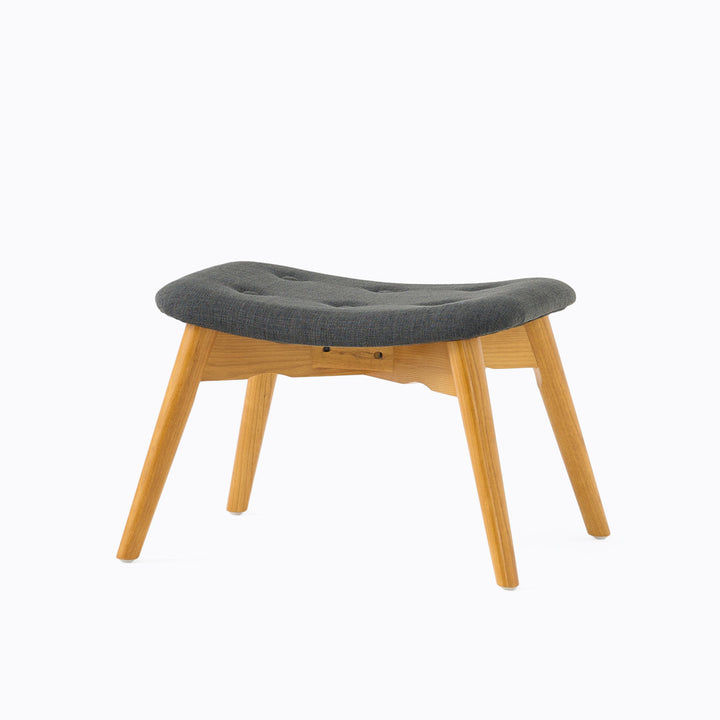 Dayon 68.58Cm Wide Tufted Polyester Lounge Chair and Ottoman George Oliver Fabric: Dark Gray Fabric