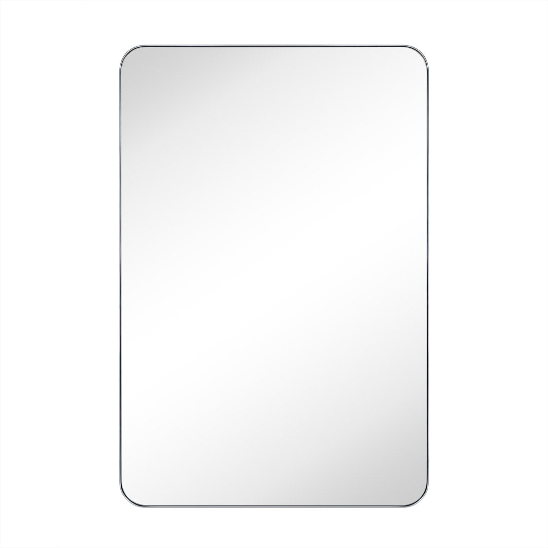 Kengston Modern & Contemporary Rectangular Bathroom Vanity Mirrors 17 Stories Size: 36" x 24" Finish: Chrome