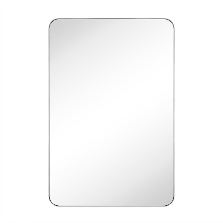 Kengston Modern & Contemporary Rectangular Bathroom Vanity Mirrors 17 Stories Size: 36" x 24" Finish: Chrome