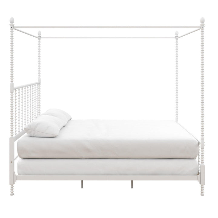 Frankie Low Profile Canopy Bed Kelly Clarkson Home Color: White Size: King