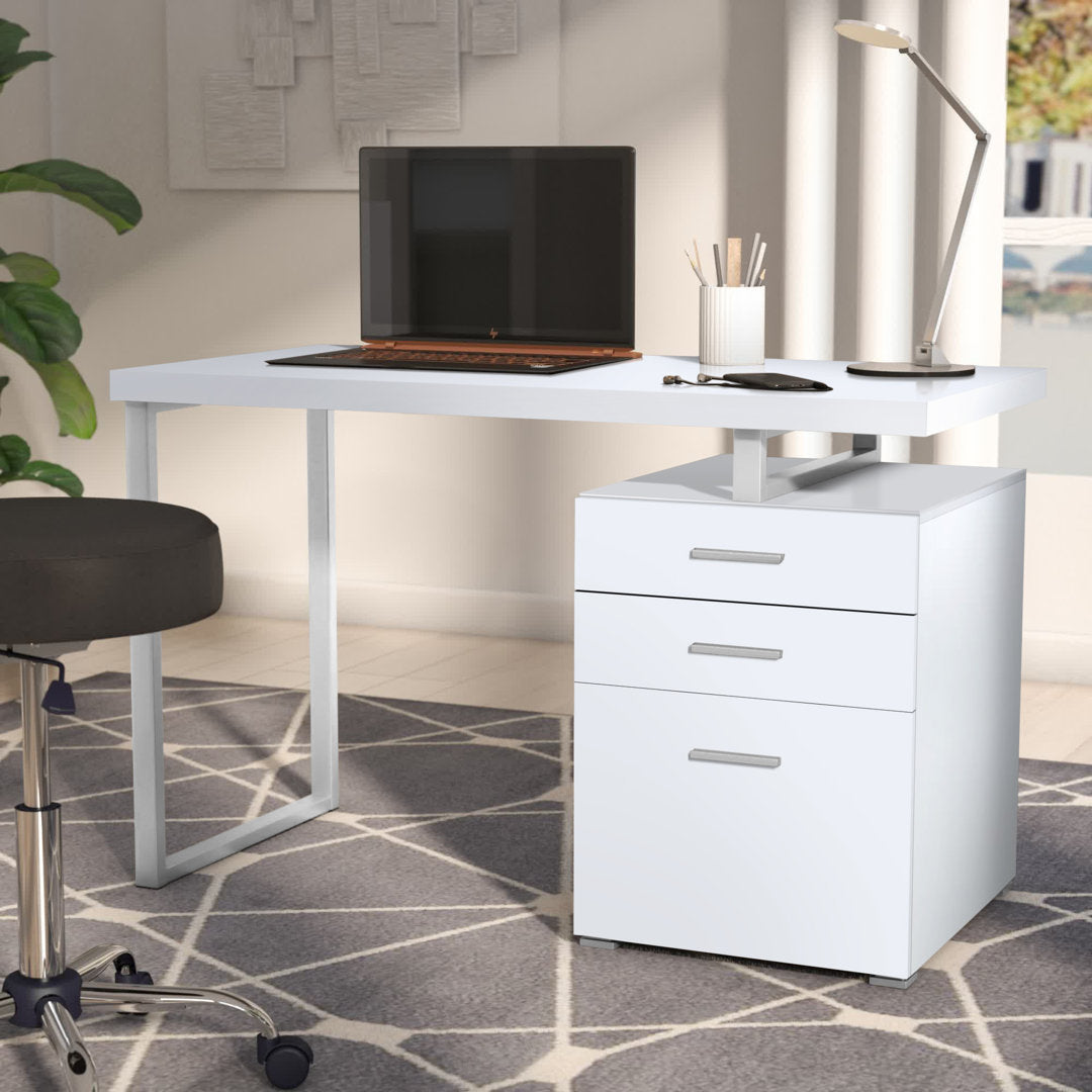 Kaitlyn Reversible Desk Wade Logan® Color: White