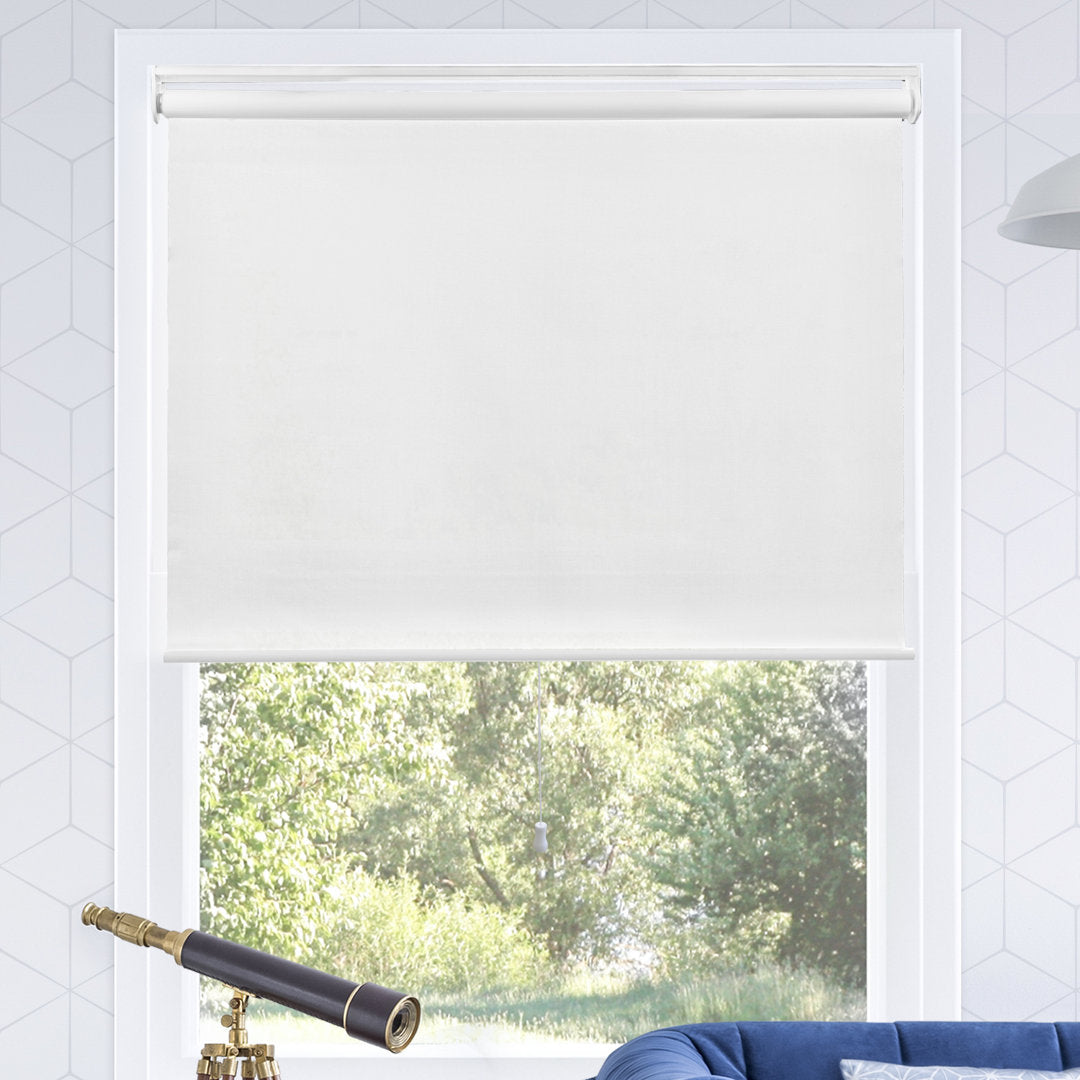 Shaunna Snap-N'-Glide Cordless Room Darkening Roll-up Shade Symple Stuff Color: Urban White Blind Size: 66"W x 72"L