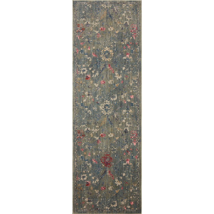 Febbas Oriental Machine Made Power Loom Area Rug in Moss Green Lark Manor™ Rug Size: Runner 2'7" x 10'