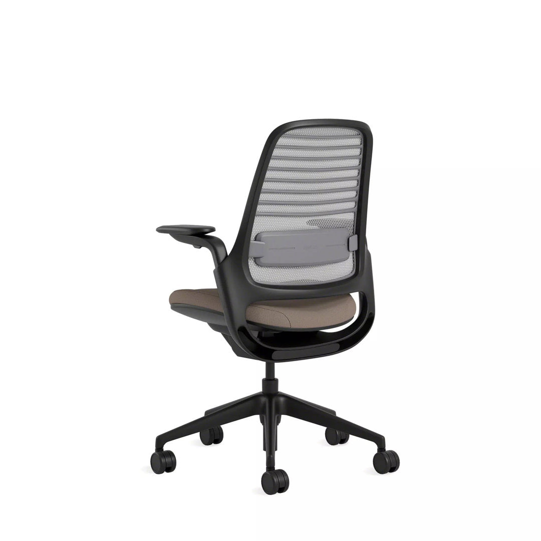 Steelcase Series 1 Task Chair Steelcase Upholstery Color: Truffle/Nickel, Frame Color: Black Casters/Glides: Carpet
