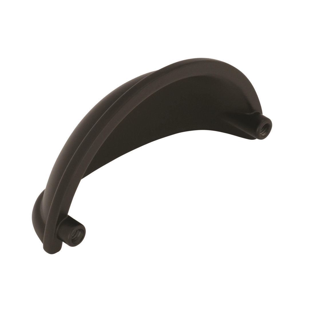 3" Center to Center Cup/Bin Pull Multipack (Set of 10) Amerock Finish: Matte Black