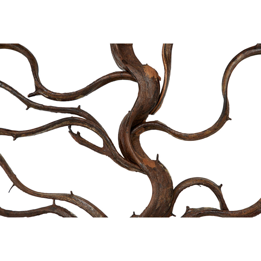 Rectangular Bauhinia and Teak Wood Wall Décor World Menagerie