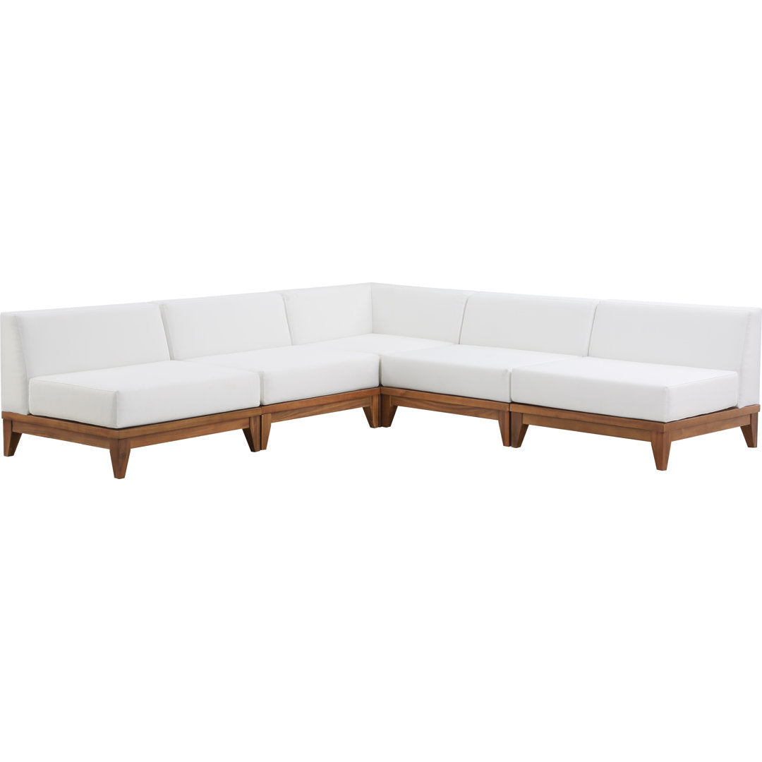 Iriyana 100" Wide Outdoor Symmetrical Patio Sectional with Cushions Winston Porter