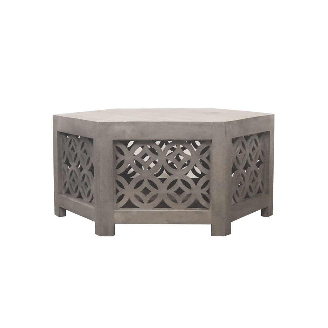 Sandlin Solid Wood Coffee Table Bungalow Rose Size: 18" H x 34" L x 34" W
