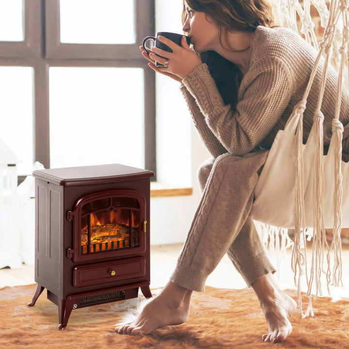 Manor Electric Fireplace Charlton Home® Finish: Red
