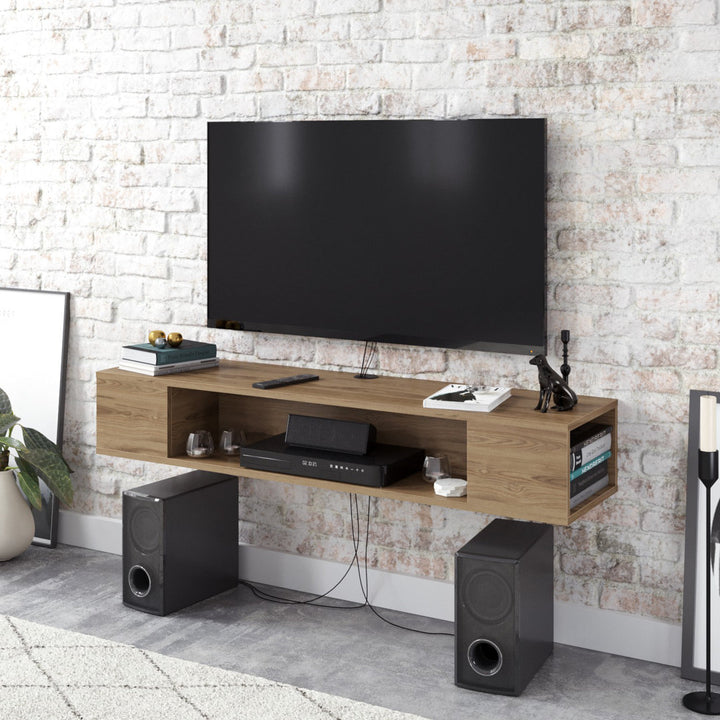 Abbie-Jane Floating TV Stand for TVs up to 70" Ebern Designs Color: Oud Oak