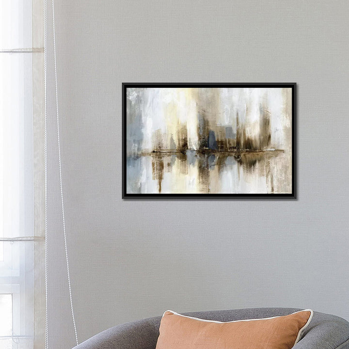 Harbor Lights' Print on Canvas East Urban Home Mat Color: No Mat Size: 8" H x 12" W x 0.75" D Format: Wrapped Canvas