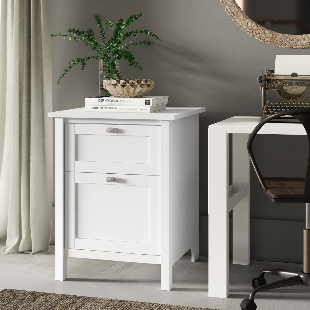 Aliyat 2-Drawer Vertical Filing Cabinet Lark Manor™ Color: Pure White