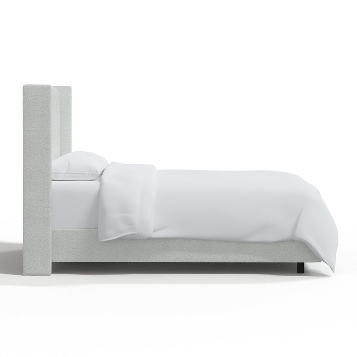 Hanson Upholstered Standard Bed Joss & Main Color: Classic Ivory Boucle Size: Twin