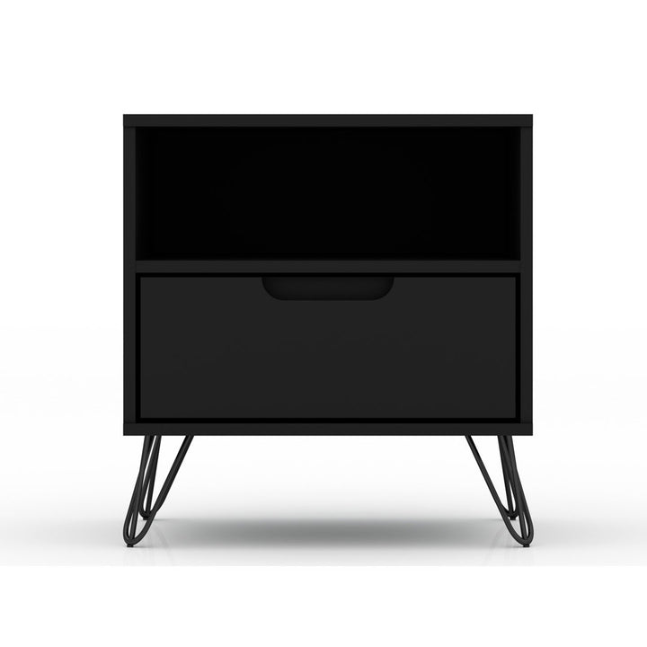 Darbie Drawer Nightstand Zipcode Design™ Color: Black Quantity: Set of 2