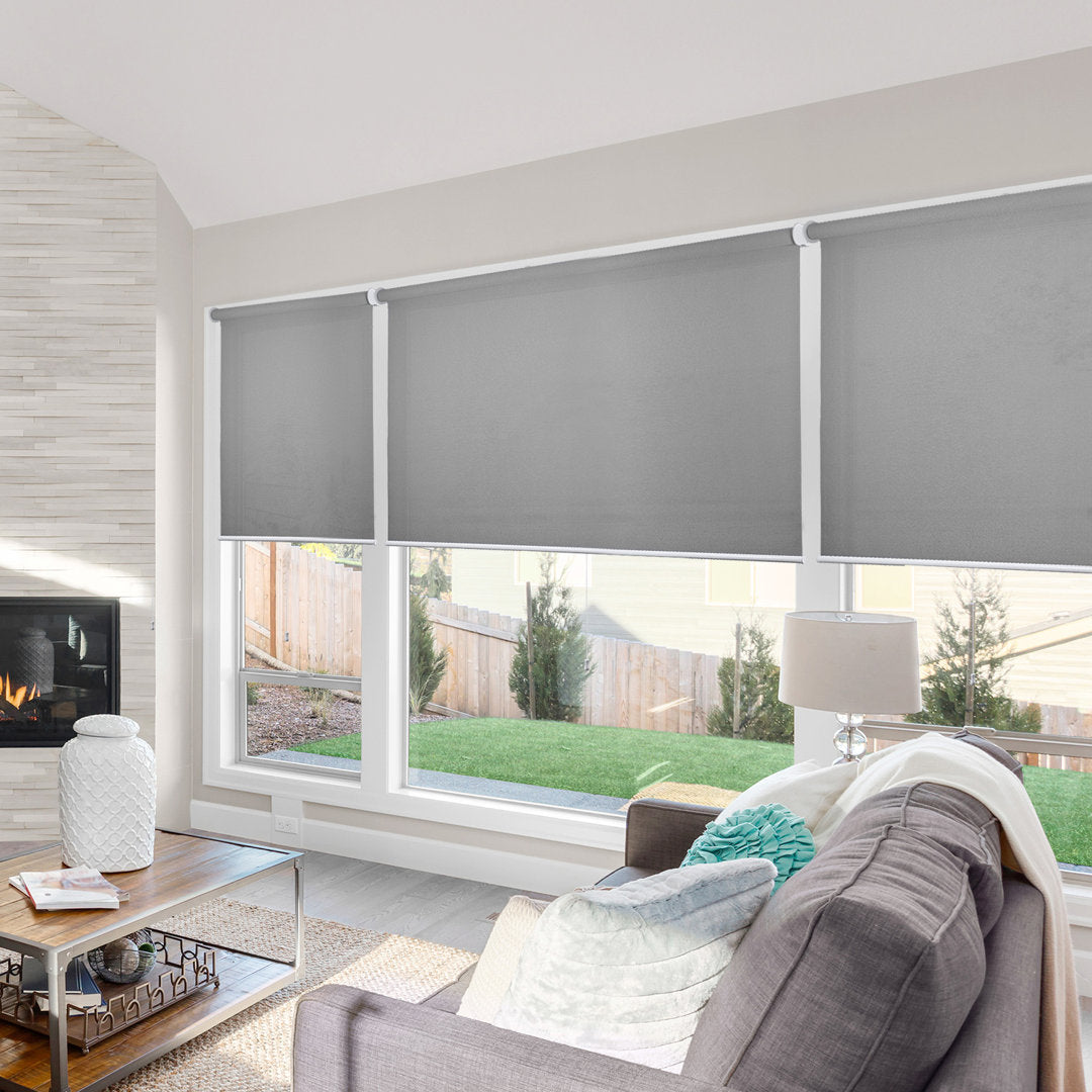 Shaunna Snap-N'-Glide Cordless Room Darkening Roll-up Shade Symple Stuff Color: Urban Gray Blind Size: 38"W x 72"L
