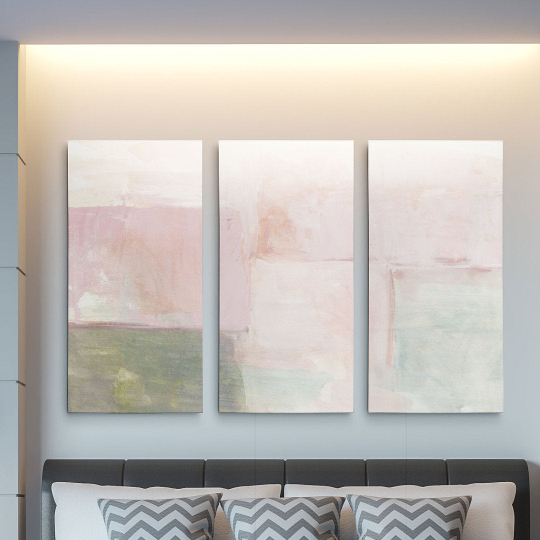 A Premium 'Morning Meditation II' Print Multi-Piece Image on Canvas Wrought Studio™ Size: 40" H x 60" W x 1.5" D