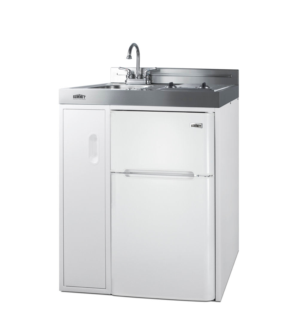 Summit Appliance All-In-One Combo Kitchens 2.93 Cubic Feet cu. ft. Mini Fridge with Freezer Kitchenette Summit Appliance