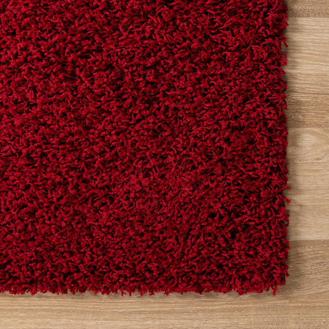 Angeline Cherry Red Area Rug Ebern Designs Rug Size: Runner 2'6" x 16'5"