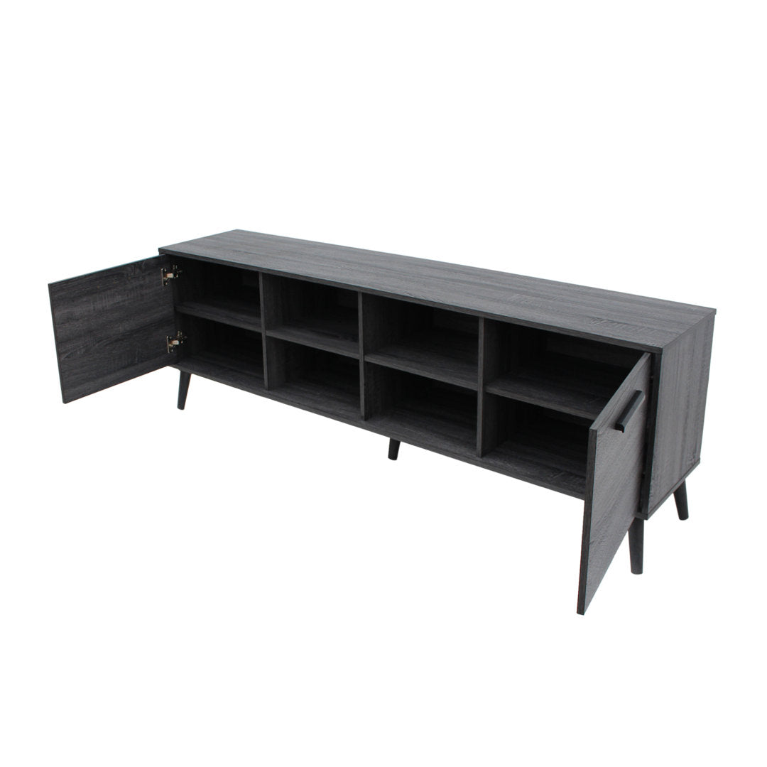 Caernarfon TV Stand for TVs up to 73" Wade Logan® Color: Sonoma Grey Oak