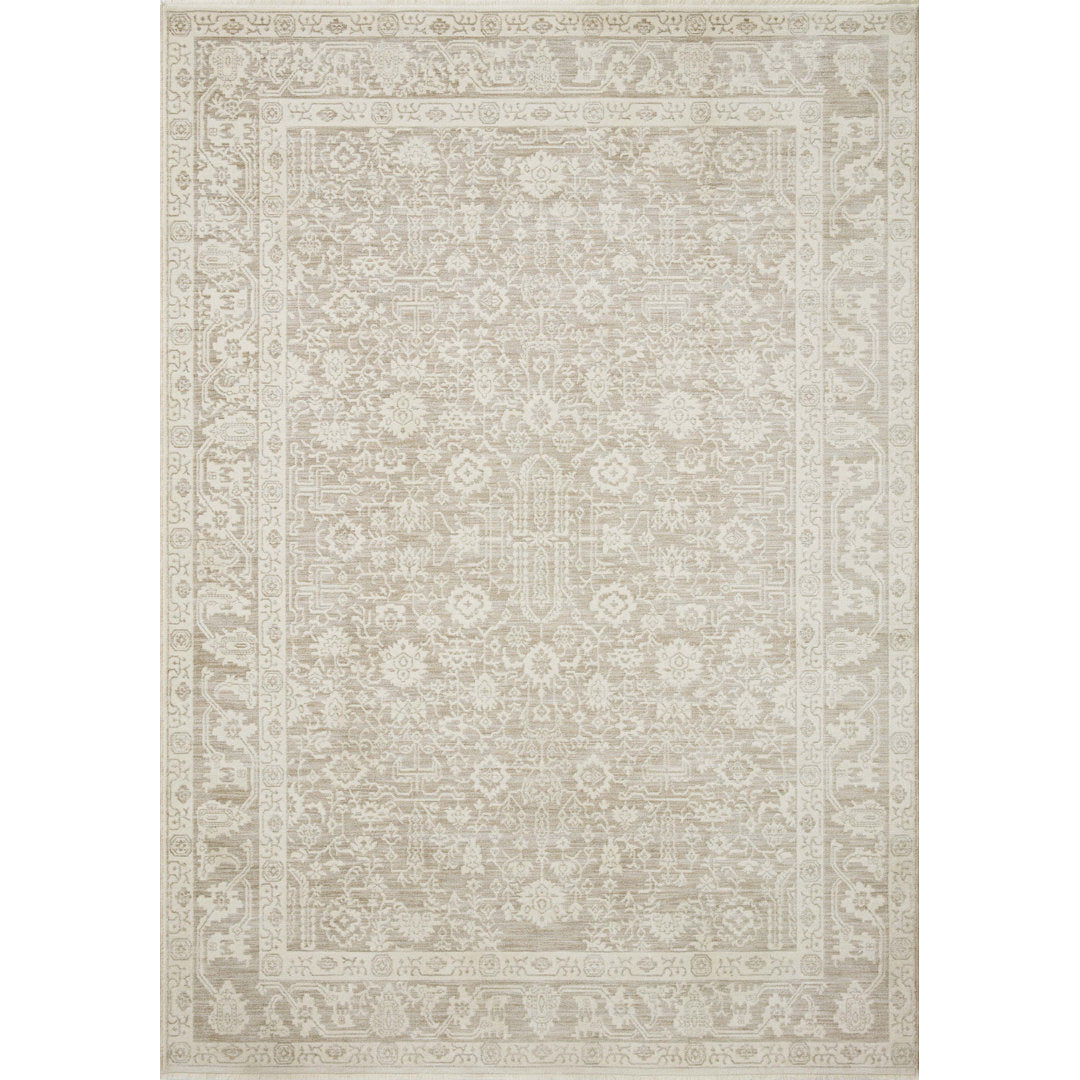 Amber Lewis x Loloi Zuma Sand / Stone Area Rug Amber Lewis x Loloi Rug Size: Rectangle 5'3" x 7'9"