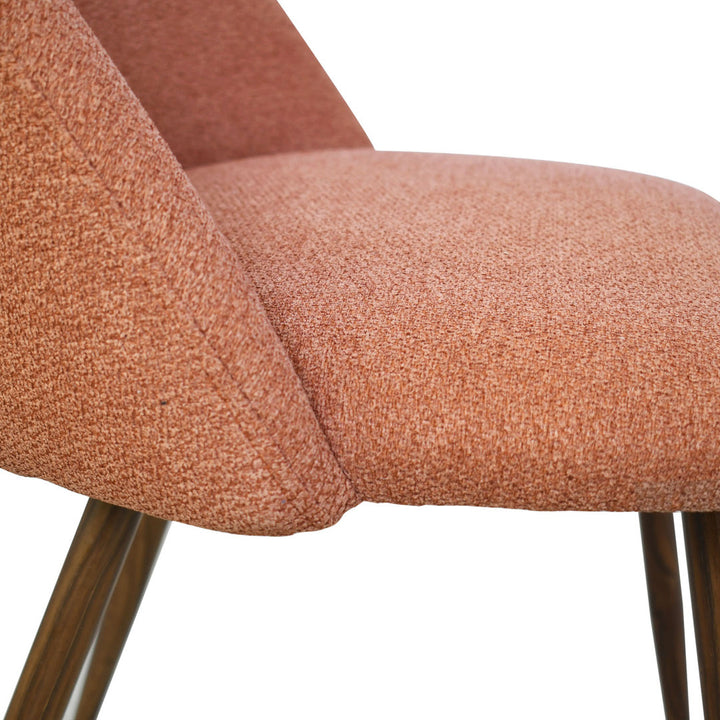 Aunnika Upholstered Walnut Dining Chairs, Set Of 4 (Set of 4) Wade Logan® Upholstery Color: Terra