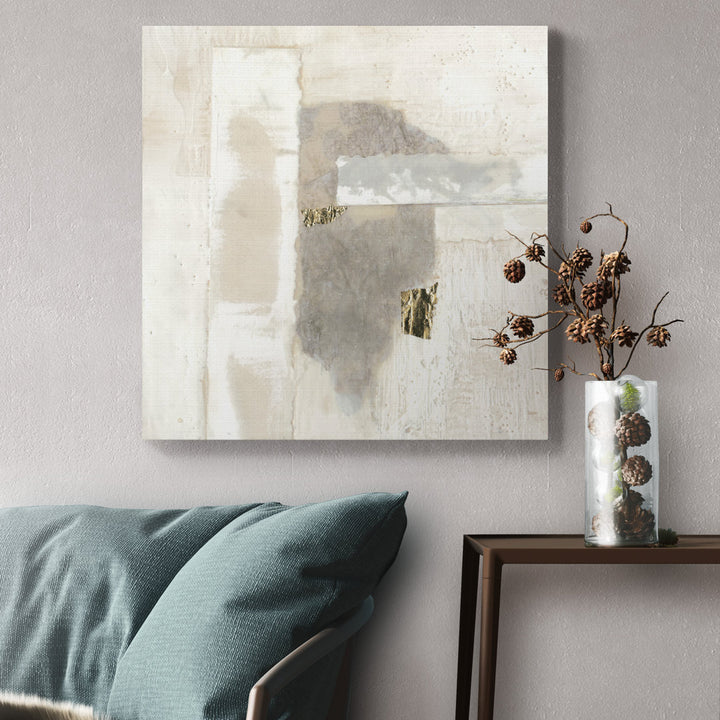 Neutral Gold I' - Wrapped Canvas Print Mercer41 Size: 16" H x 16" W x 1" D