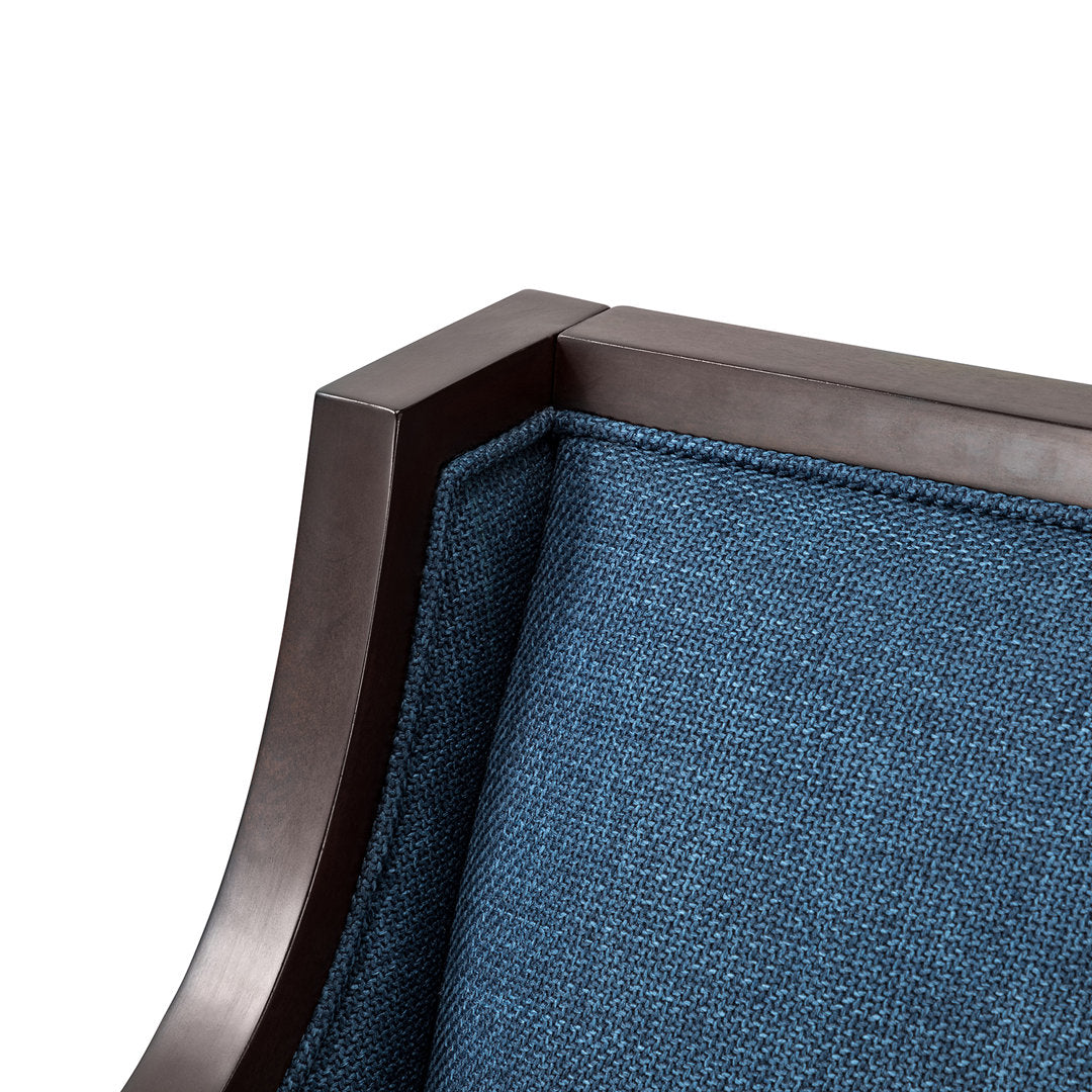 Akiyo 31" W Polyester Armchair Lark Manor™ Fabric: Navy 100% Polyester
