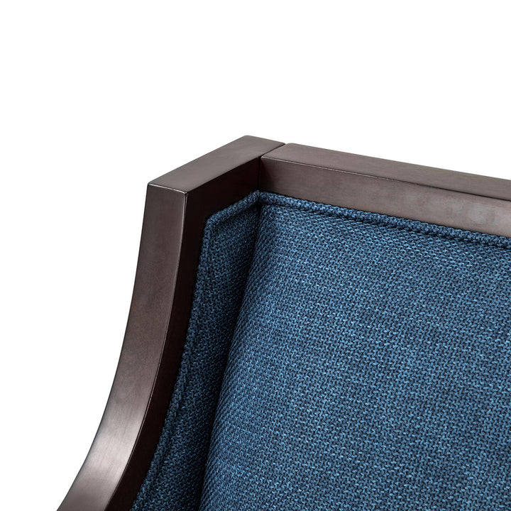Akiyo 31" W Polyester Armchair Lark Manor™ Fabric: Navy 100% Polyester