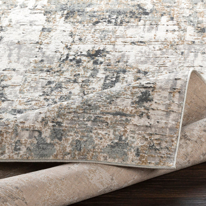 Maddux Abstract Machine Woven Gray/White/Tan Area Rug Trent Austin Design® Rug Size: Rectangle 2' x 3'