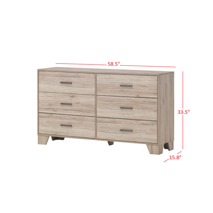 Beckville 6 Drawer Dresser Zipcode Design™
