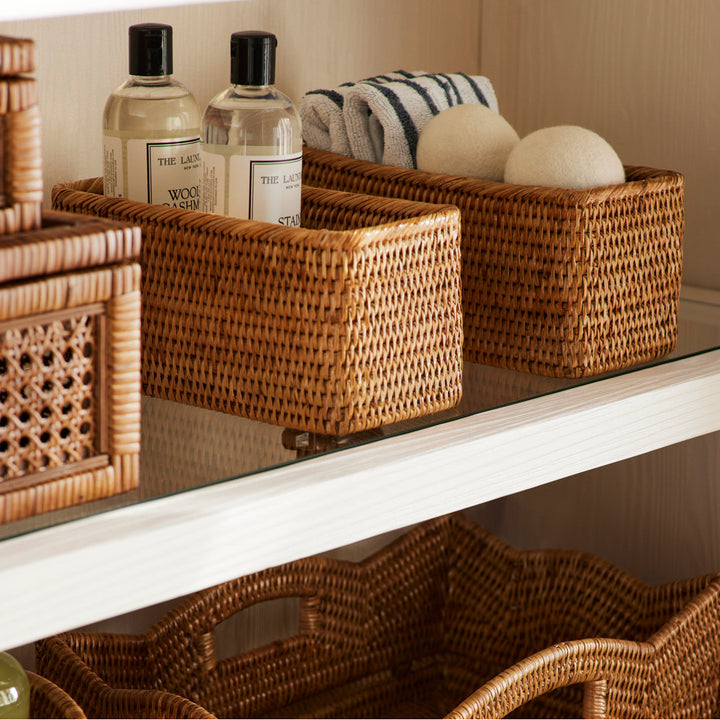 Albina Petite Rattan Basket Birch Lane™ Color: Honey Brown