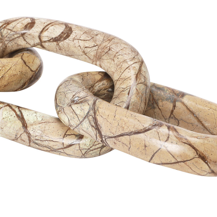 Ocarina Marble Chain Link Birch Lane™ Color: Forest Brown