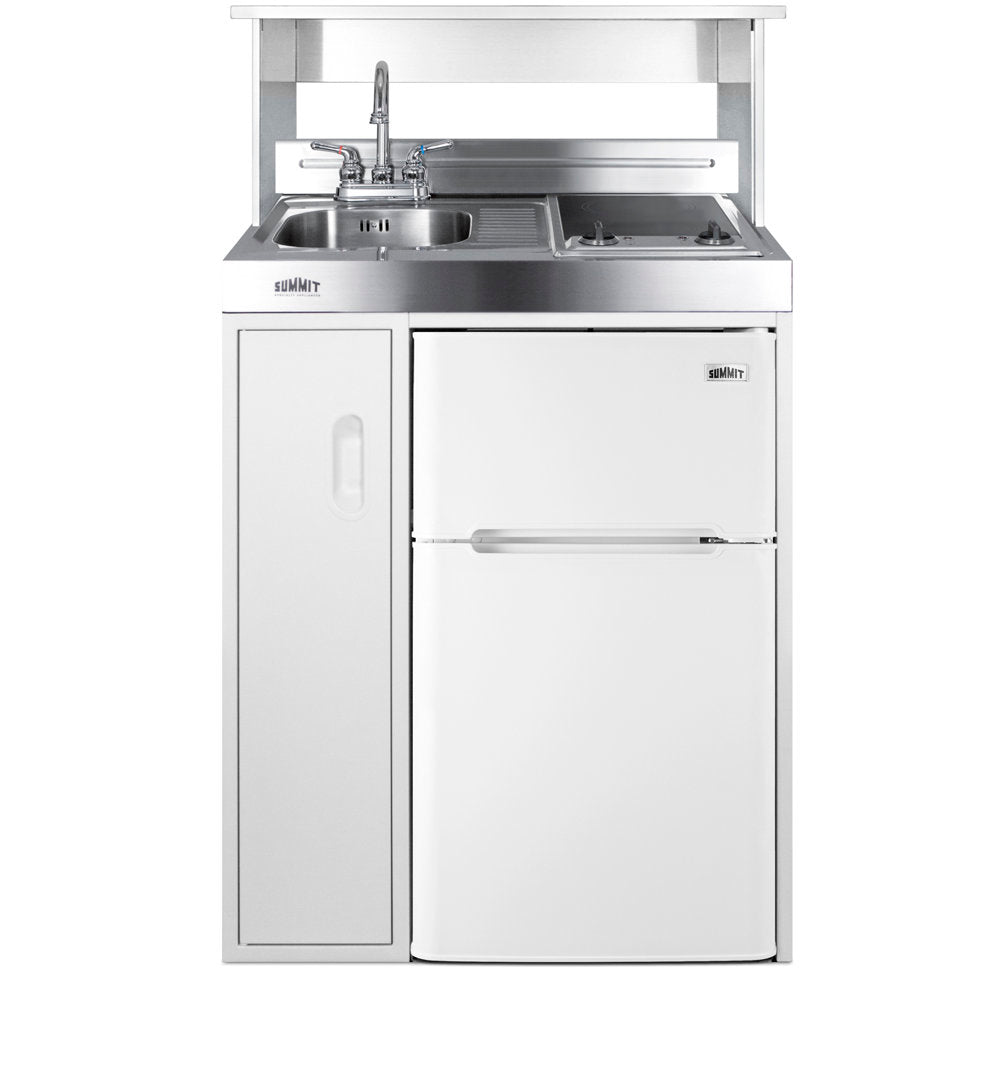 Summit Appliance All-In-One Combo Kitchens 2.93 Cubic Feet cu. ft. Mini Fridge with Freezer Kitchenette Summit Appliance