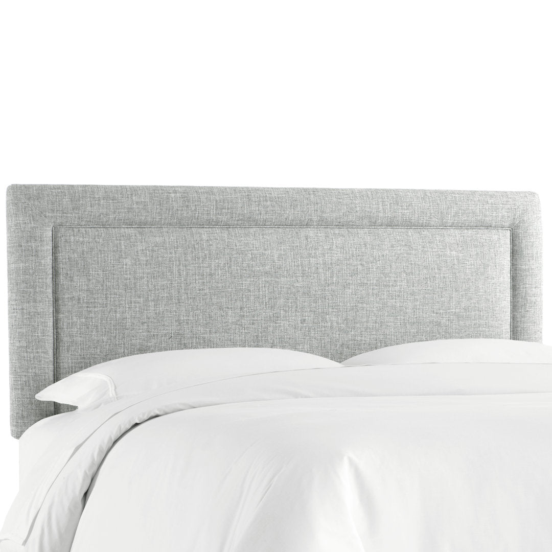 Rowberrow Upholstered Panel Headboard Mercury Row® Size: King Upholstery: Zuma Pumice Textured Linen