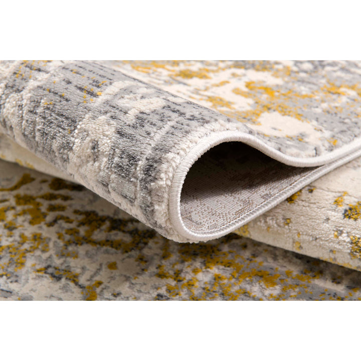 Tylor Abstract Gold Area Rug Williston Forge Rug Size: Runner 2' x 12'