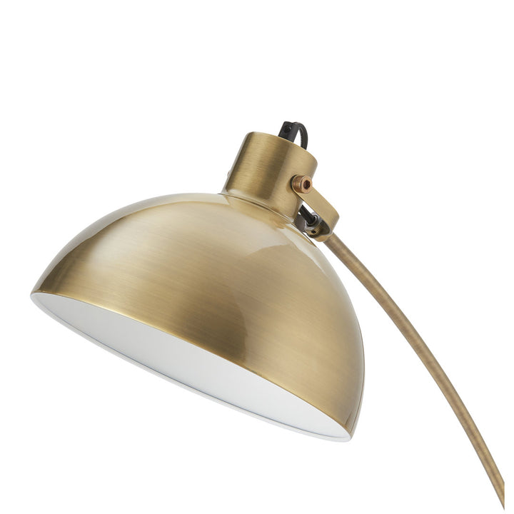 Riceboro 63" Arched Floor Lamp Wrought Studio™ Shade Color: Antique Brass
