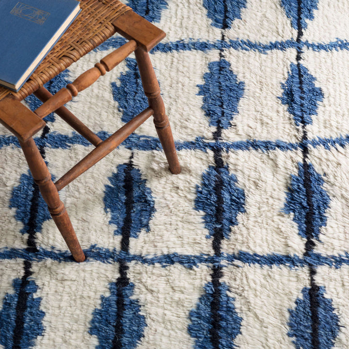 Noma Indigo Handwoven Wool Rug Dash and Albert Rugs Rug Size: Rectangle 5' x 8'