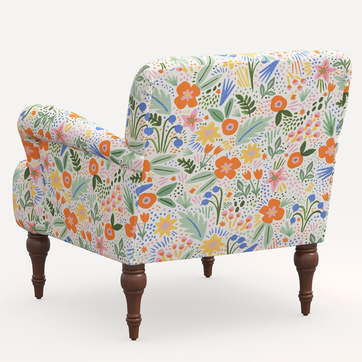 Rifle Paper Co. x Cloth & Company Bristol Armchair Rifle Paper Co. x Cloth & Company Body Fabric: Rpc Merida Multi Linen