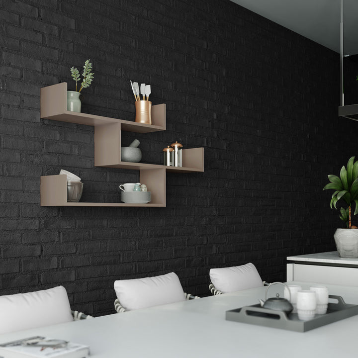 Ramage 3 Piece Accent Shelf Mercury Row® Finish: Light Mocha