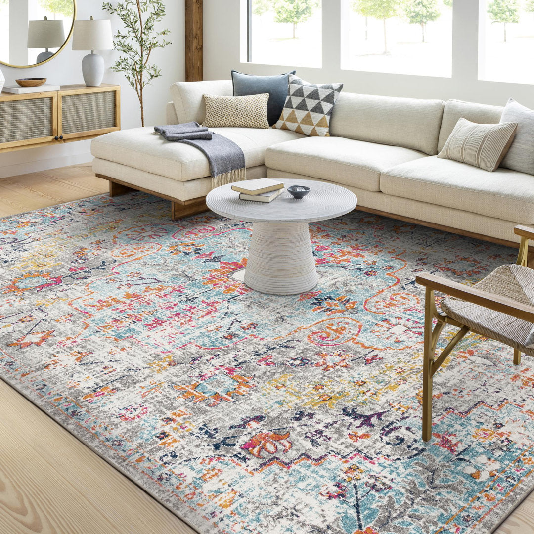Hillsby Oriental Blue Area Rug Mistana™ Rug Size: Rectangle 9'3" x 12'6"